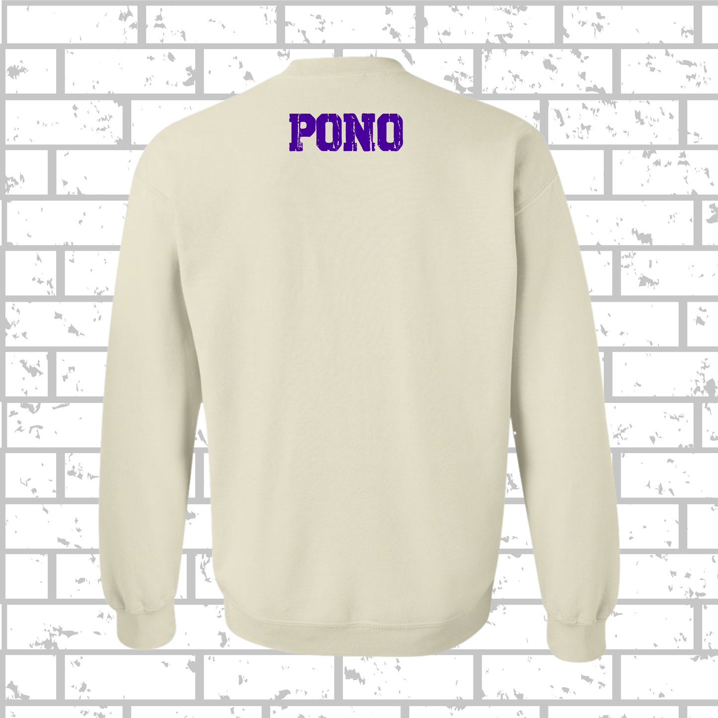 PONO Custom Distressed Crewneck With Player Name & #