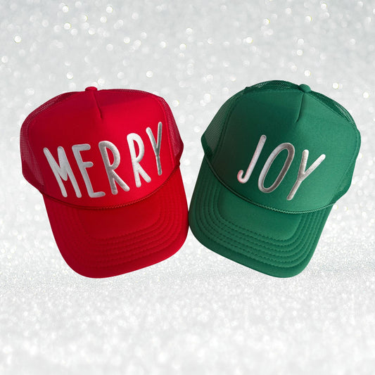 XMAS Merry - Joy Puff Trucker Hat