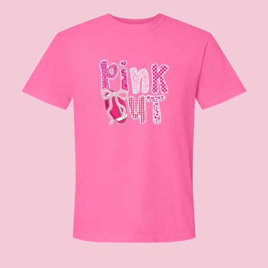 Pink Out Football T-Shirt