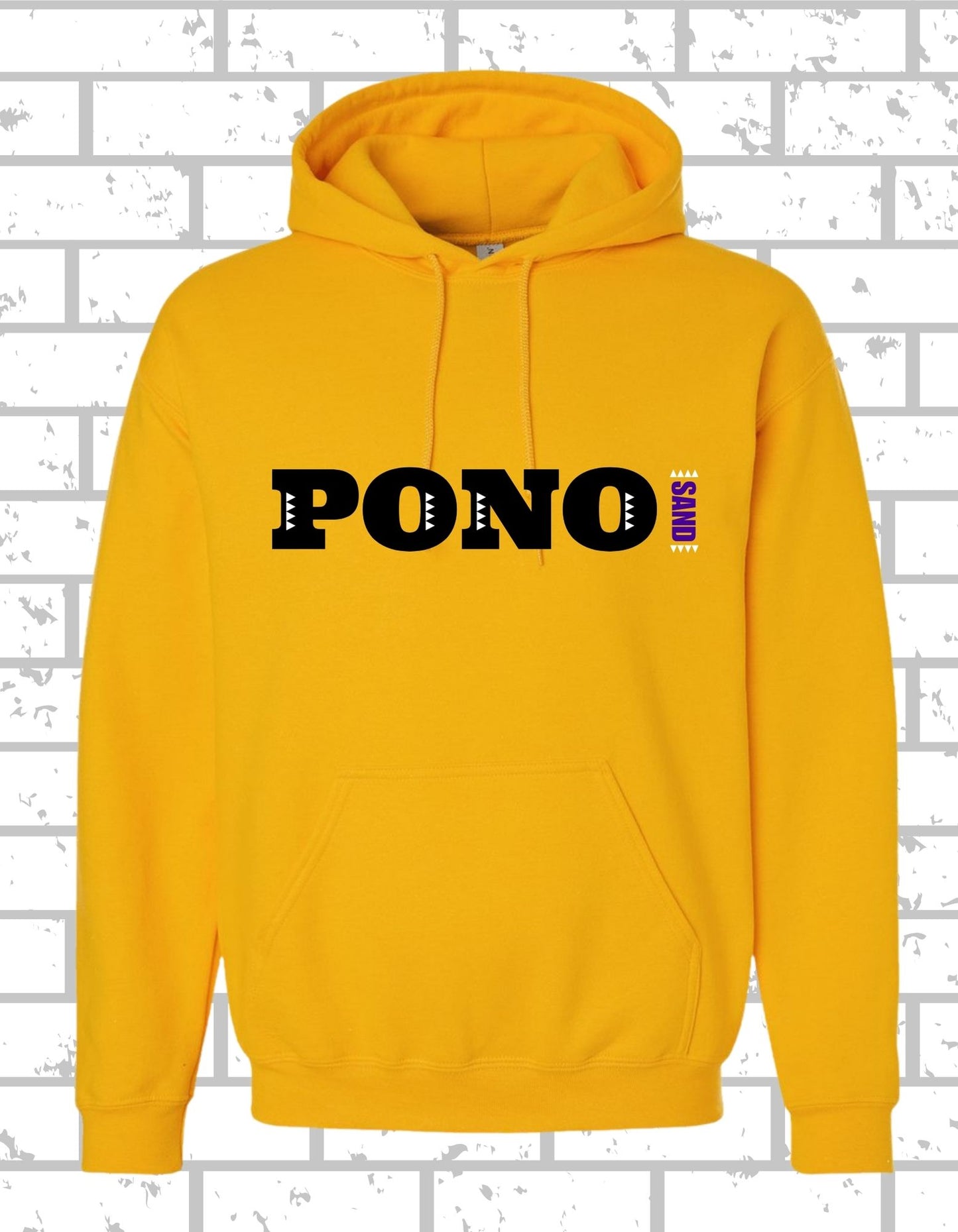 PONO Hoodie Sand Logo