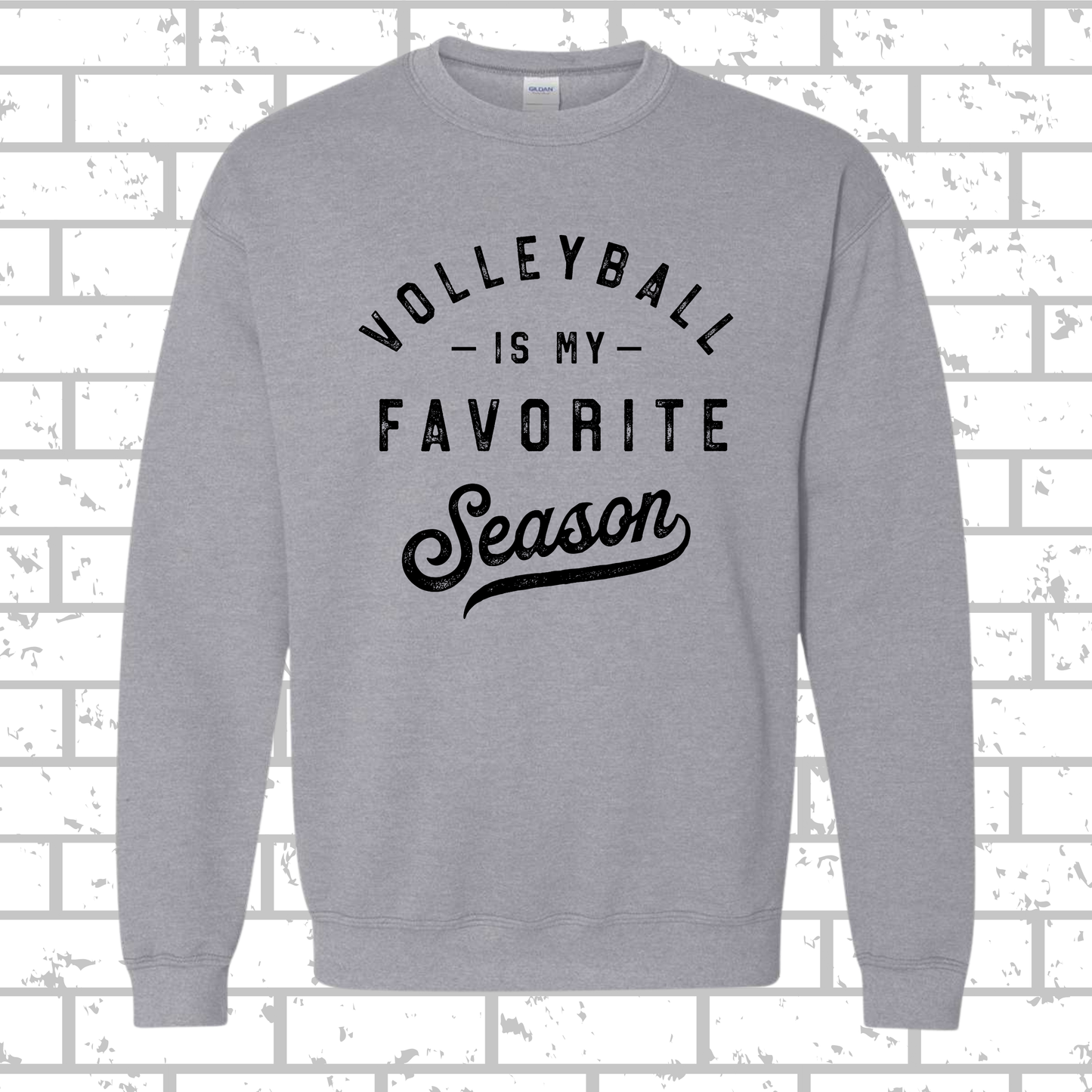 Volleyball Favorite Season Crewneck Sweatshirt