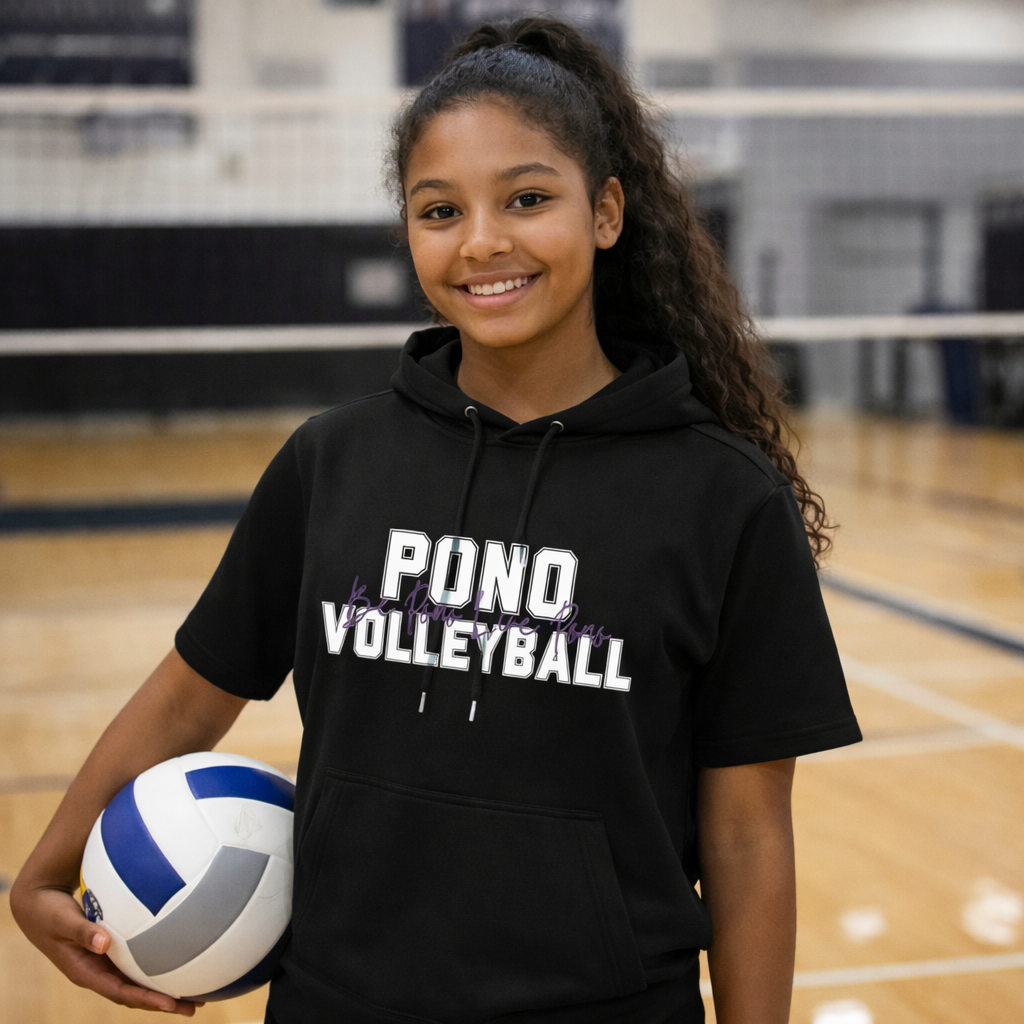 Premium Dri Fit/Performance Short Sleeve Hoodie - Be Pono Live Pono