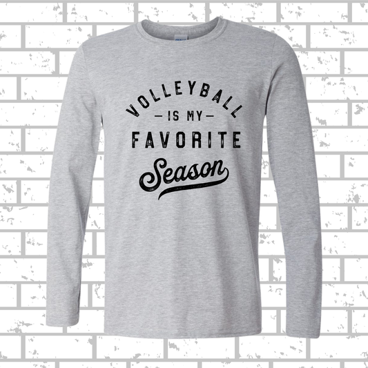 Volleyball Favorite Season Long Sleeve T-Shirt