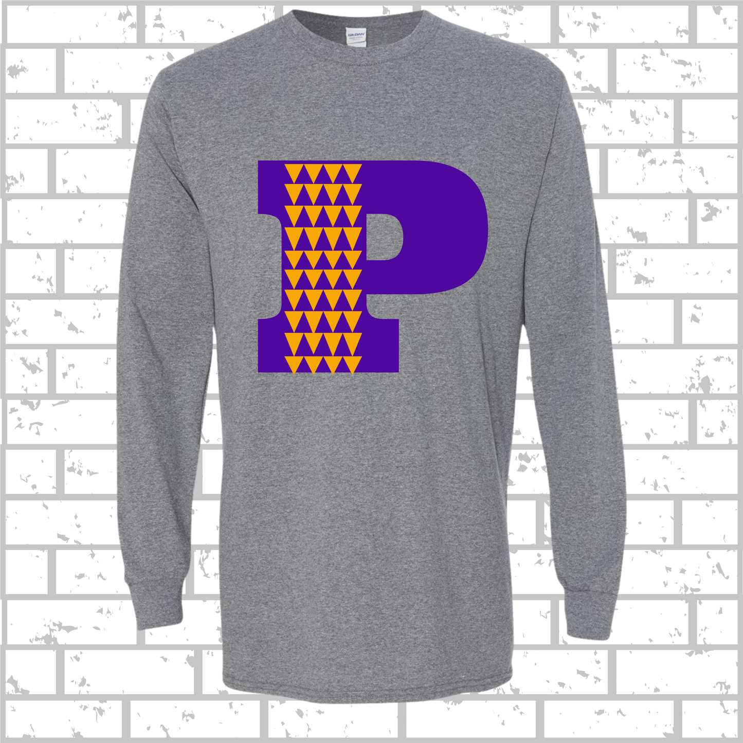 PONO Long Sleeve Two Sided P and Spine Art