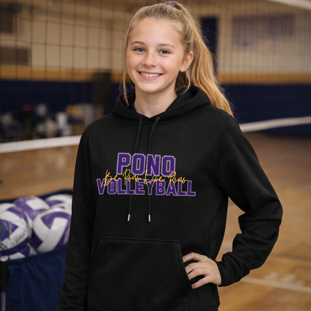 Premium Dri Fit/Performance  Long Sleeve Hoodie - Be Pono Live Pono