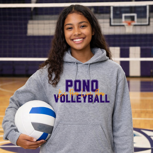 PONO Long Sleeve Hoodie - Be Pono Live Pono