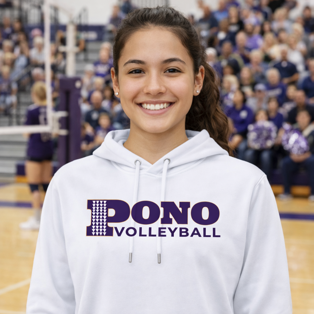 Premium Dri Fit/Performance  Long Sleeve Hoodie - PONO Main Logo