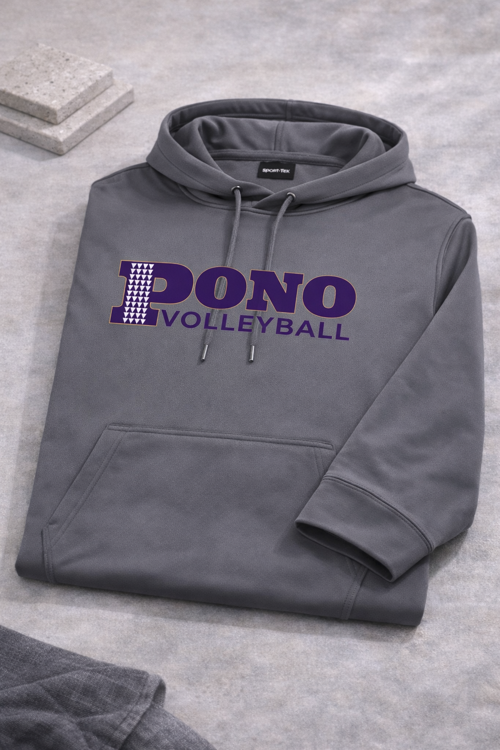 Premium Dri Fit/Performance  Long Sleeve Hoodie - PONO Main Logo