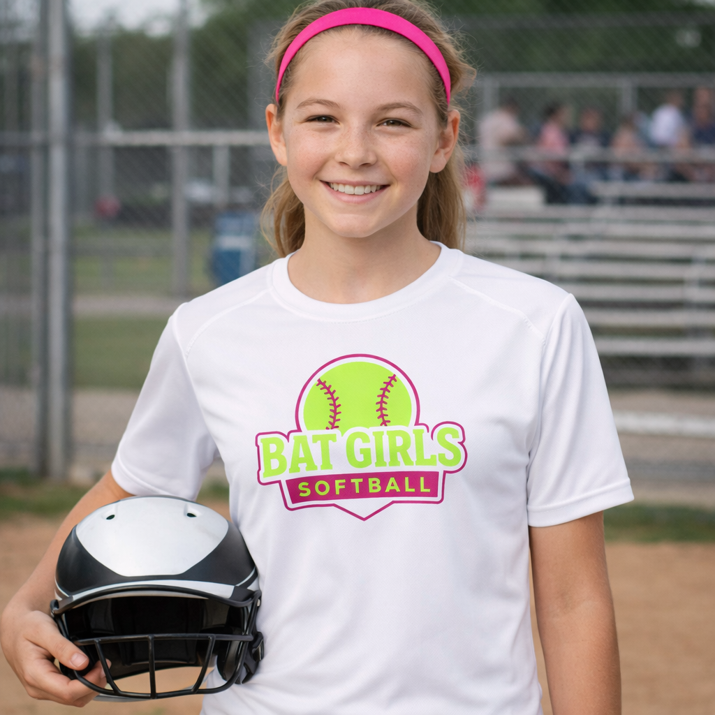 Bat Girls Neon Badge Logo - All Styles