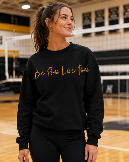 Cotton Crewneck::Black-Gold