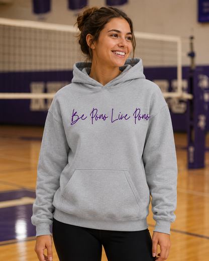Cotton Hoodie::Grey-Purple