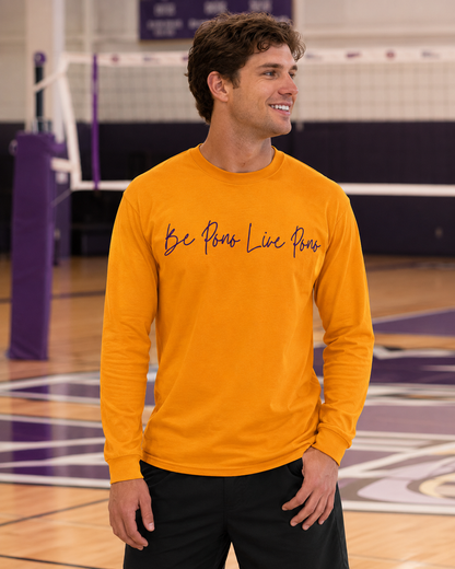 Classic Cotton Long Sleeve::Gold-Purple