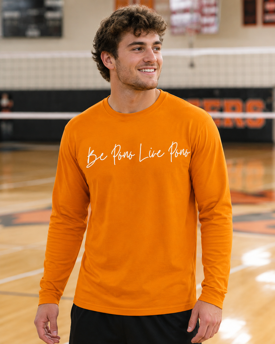 Classic Cotton Long Sleeve::Gold-White