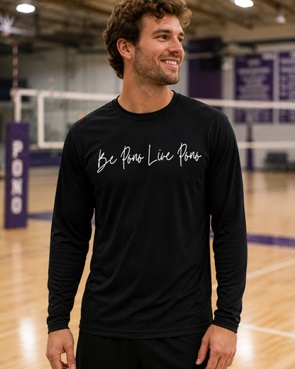 Performance Long Sleeve::Black-White