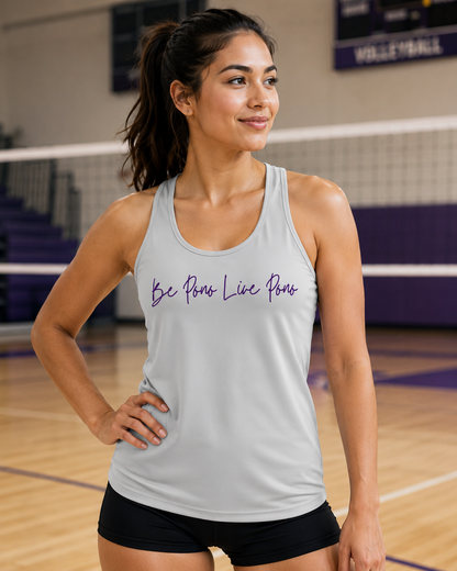 Performance Tank::Grey-Purple