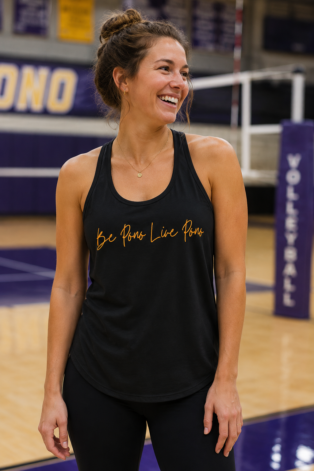 Cotton Tank::Black-Gold