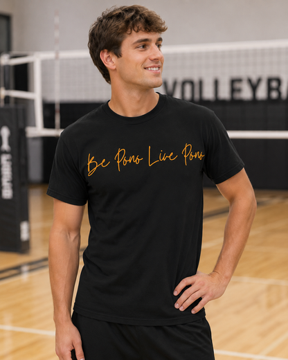 Classic Cotton Tee::Black-Gold