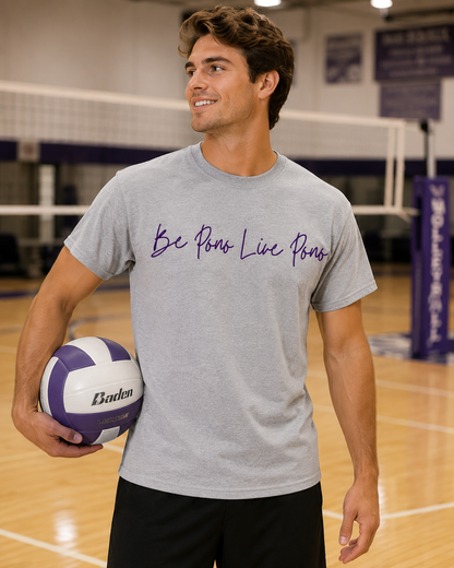 Classic Cotton Tee::Grey-Purple