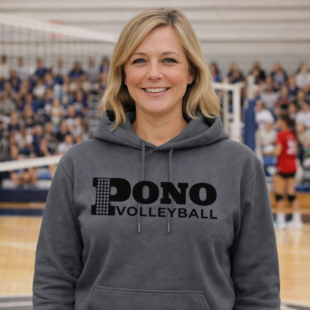 Premium Dri Fit/Performance  Long Sleeve Hoodie - PONO Main Logo