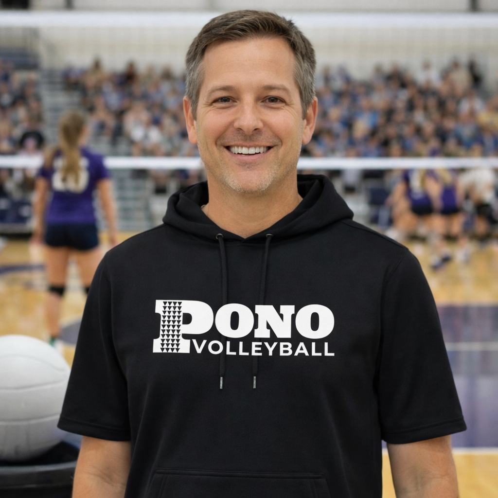 Premium Dri Fit/Performance Short Sleeve Hoodie - PONO Main Logo