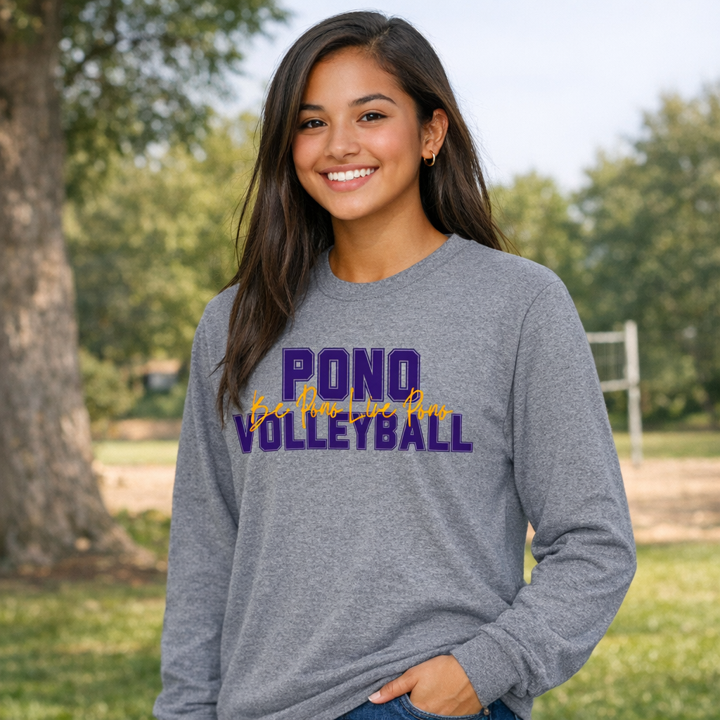 PONO Long Sleeve T-Shirt - Be Pono Live Pono