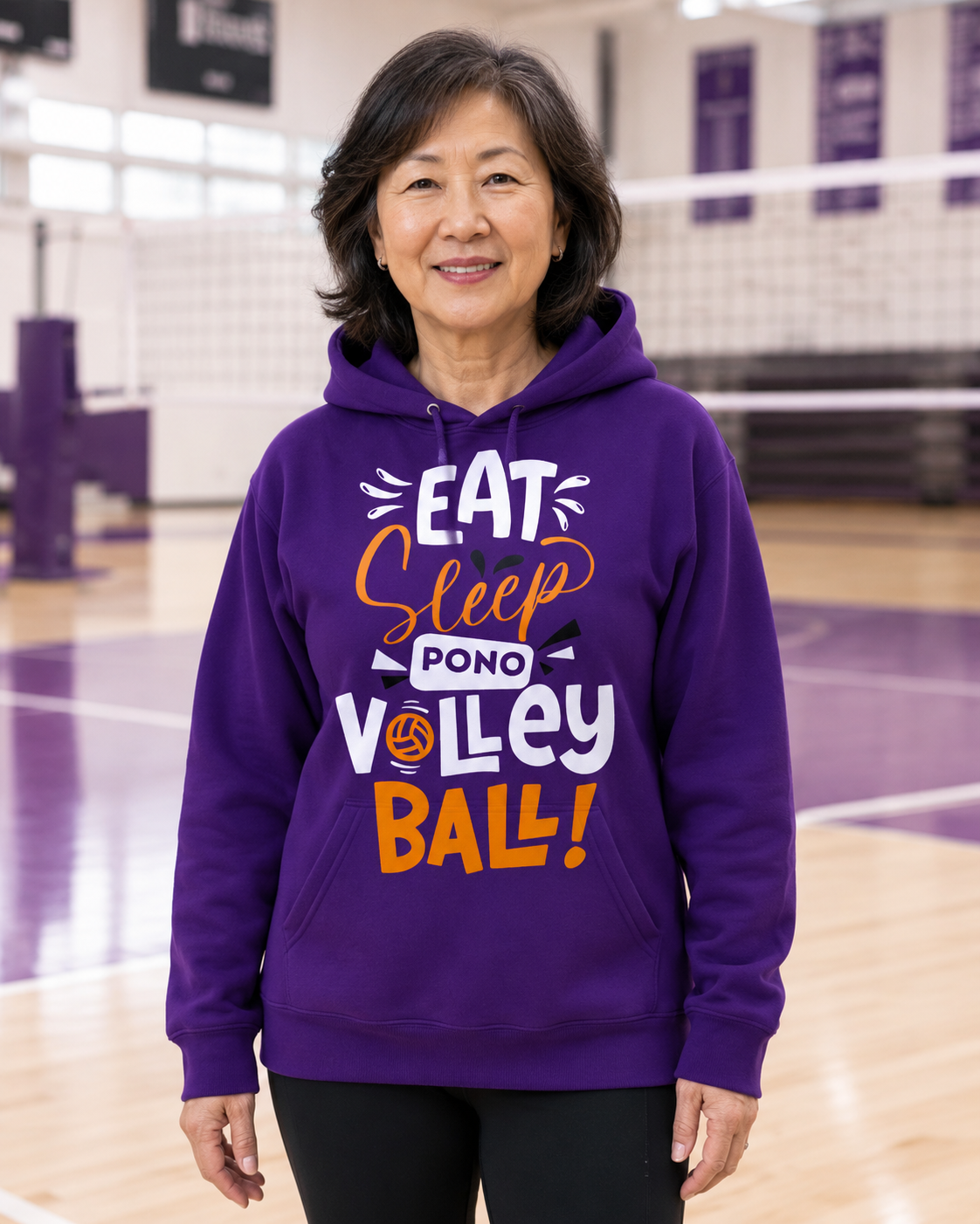 Cotton Hoodie::Purple