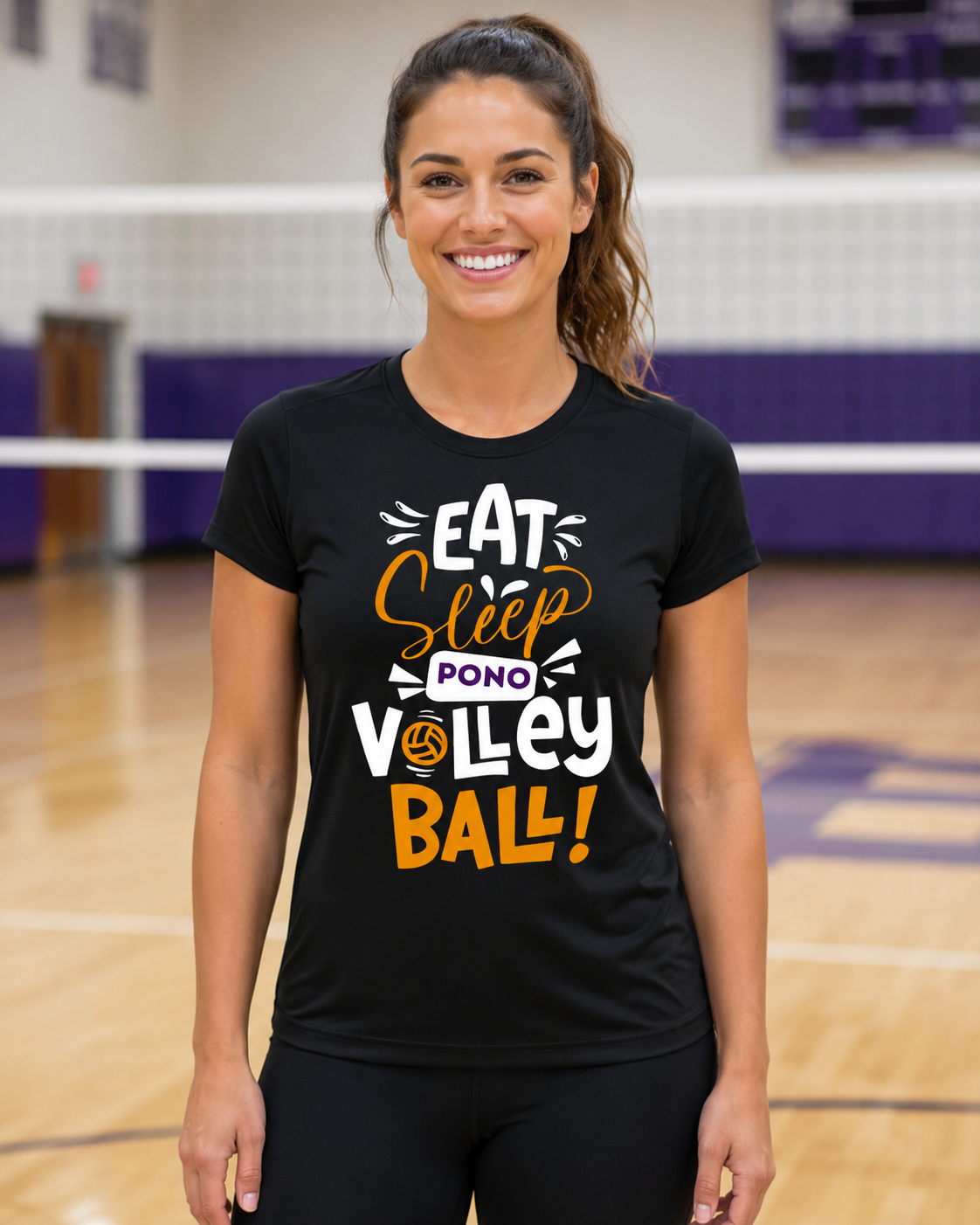 Ladies Performance Tee::Black