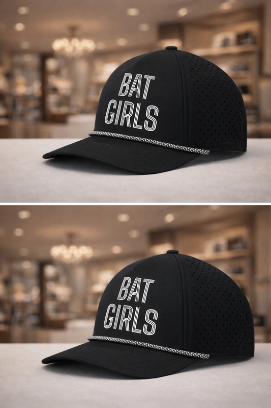 Bat Girls Classic Script Hat - Stacked