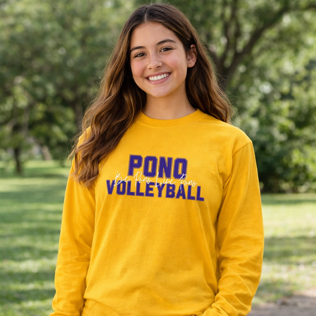 PONO Long Sleeve T-Shirt - Be Pono Live Pono