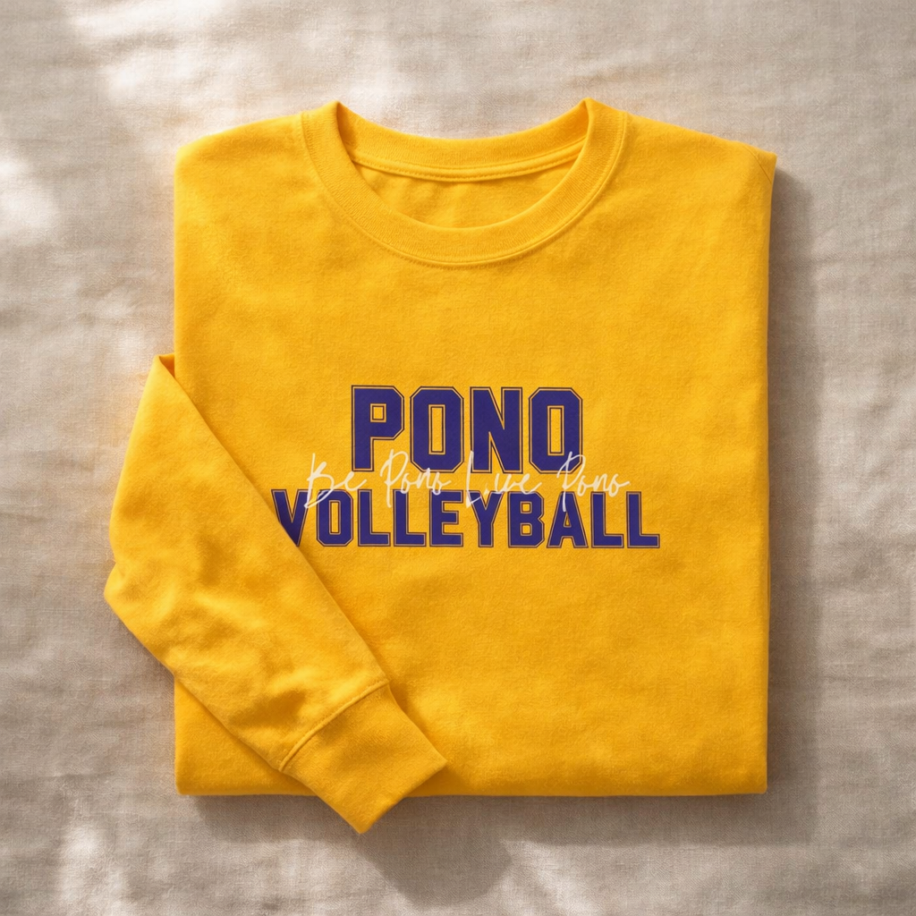 PONO Long Sleeve T-Shirt - Be Pono Live Pono