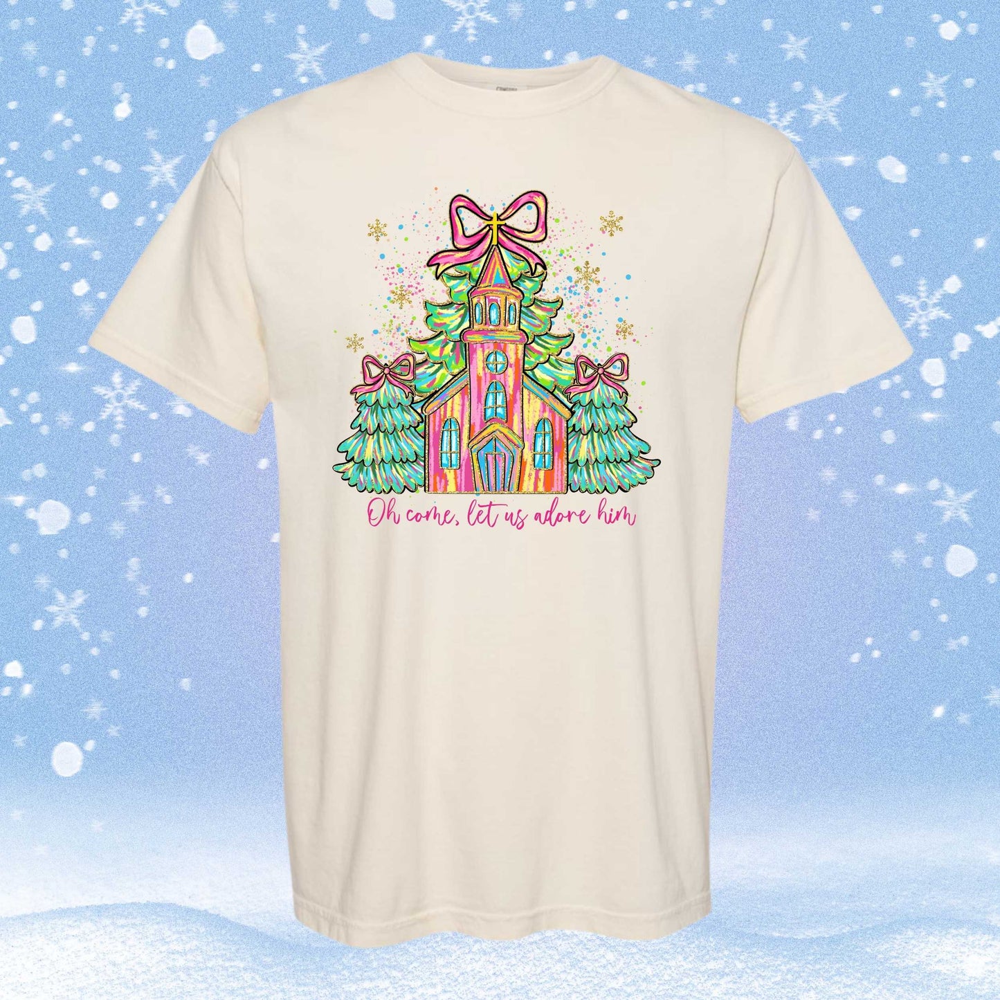 Oh Come, Let Us Adore Him SS T-Shirt