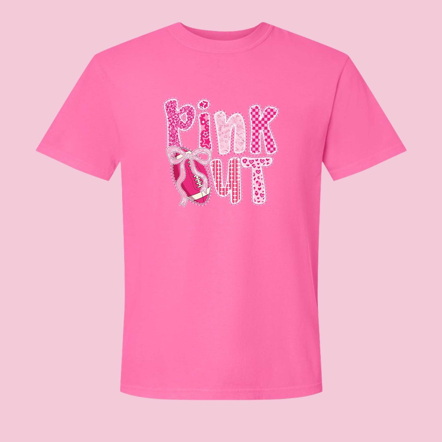 Pink Out Football T-Shirt