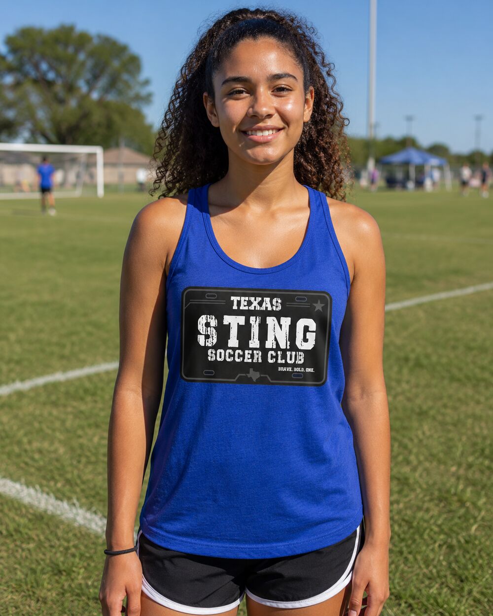 Soccer Club License Plate - Cotton Tank Royal